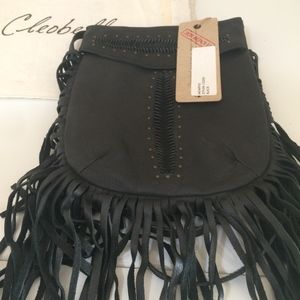 NWT Cleobella Memphis Crossbody - Black Leather